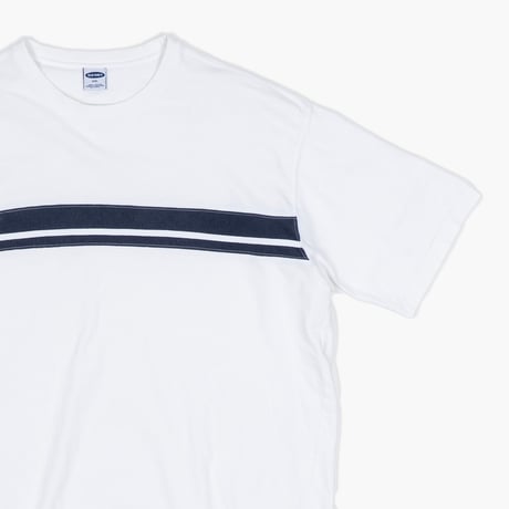 【USED】2000s OLD NAVY : Chest Border Crew S/S Top : XXL
