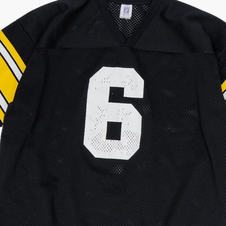 【USED】1990s Logo 7 : Pittsburgh Steelers “Bubby Brister” Football Mesh Jersey (Made in USA) : XXL