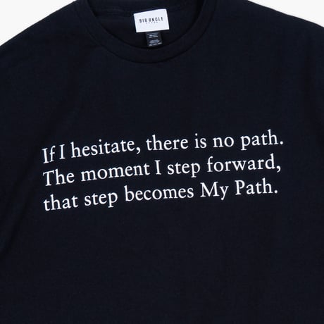 【NEW】BIG UNCLE STORE : "The Path" Crew T-Shirt : Black