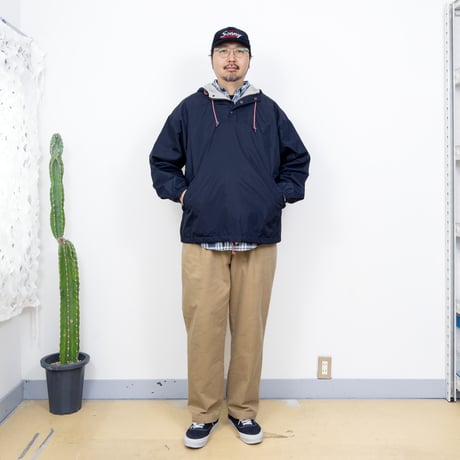 【USED】1990s GAP : Sailor Hood Padded Nylon Anorak : XL