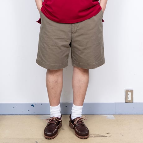 【USED】1990s-2000s Polo Ralph Lauren : "PHILIP SHORT" Plain Front Chino Short Pant : w40