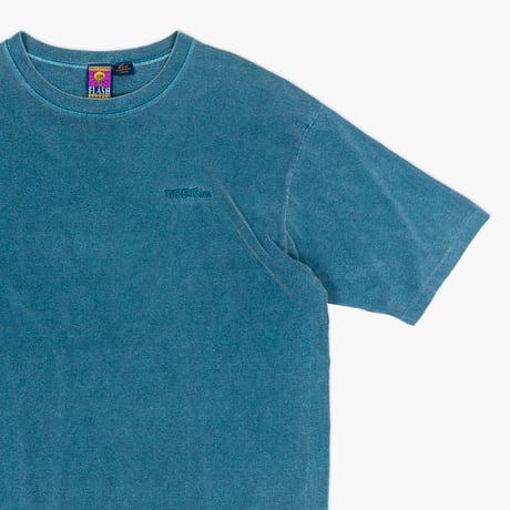 【USED】1990s FLASH AVANTI : "TREK USA" Embroidery Crew T-Shirt (Made in Canada) : L