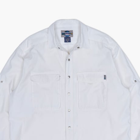 【USED】2000s EXOFFICIO : Cotton Poly Broad Regular Field Shirt : XL