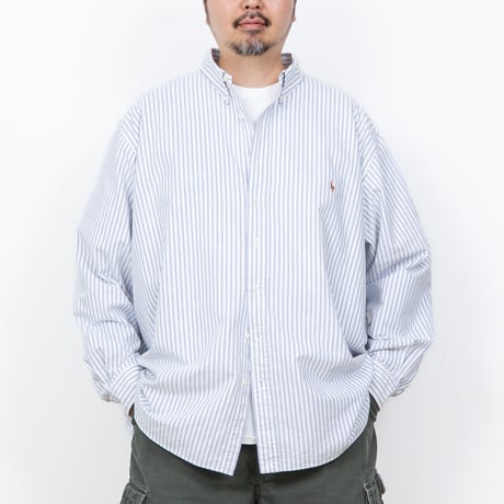 【USED】2010s-20s Ralph Lauren : Oxford Stripe BD Shirt : 3XB