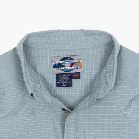 【USED】2000 Exofficio : Nylon Plaid Field BD Shirt : L