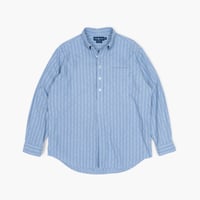 【USED】1990s-2000s Ralph lauren : "AFTON" Dobby Stripe Pullover BD Shirt : L