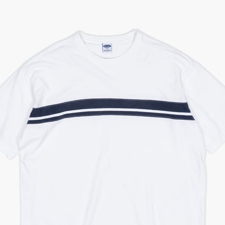 【USED】2000s OLD NAVY : Chest Border Crew S/S Top : XXL