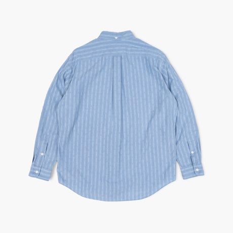 【USED】1990s-2000s Ralph lauren : "AFTON" Dobby Stripe Pullover BD Shirt : L