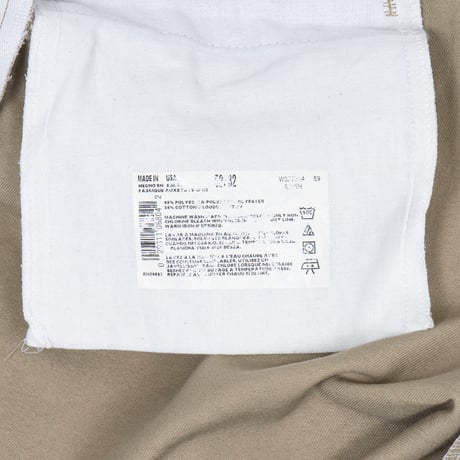 【USED】1990s Dickies USA : Twill Plain Front Work Trouser (Made in USA) : w52