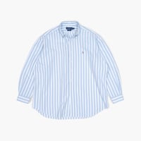 【USED】1990s-2000s Ralph Lauren : "BLAKE" Oxford Stripe BD Shirt : XXL