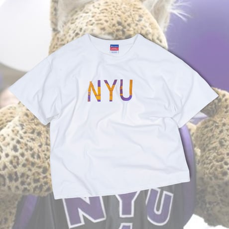 【USED】2010s Champion USA : "New York University" Crew T-Shirt : XL