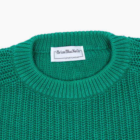 【USED】1990s Brian MacNeil : Cotton Crew Sweater : XL