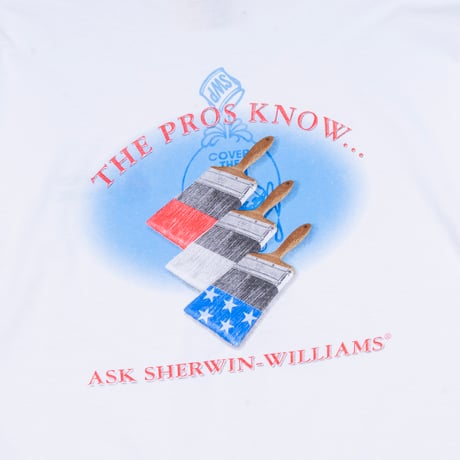 【USED】2000s JERZEES : "SHERWIN WILLIAMS" Crew T-Shirt : XL