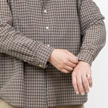 【USED】2000s Eddie Bauer : Broad Plaid BD Shirt : XXL