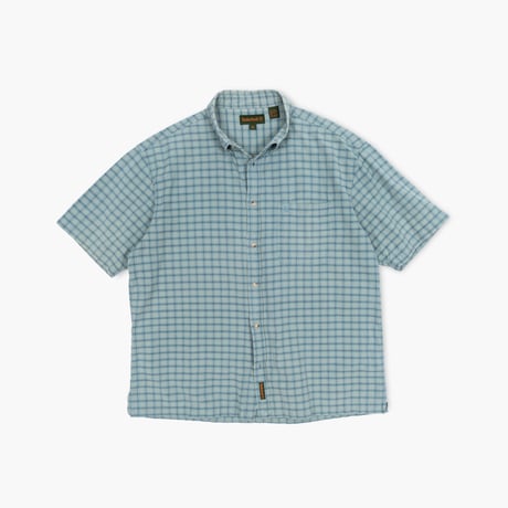 【USED】1990s Timberland : Plaid BD S/S Shirt : XL