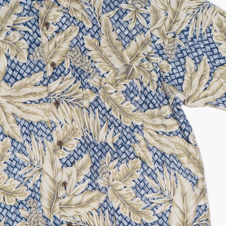 【USED】1990s nautica : Rayon Hawaiian Regular S/S Shirt : L