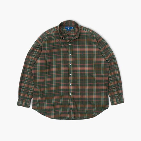 【USED】1990s-2000s Ralph Lauren : "BLAKE" Flannel Plaid BD Shirt : XL
