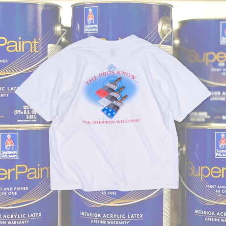 【USED】2000s JERZEES : "SHERWIN WILLIAMS" Crew T-Shirt : XL