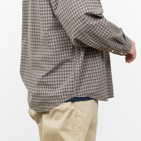 【USED】2000s Eddie Bauer : Broad Plaid BD Shirt : XXL