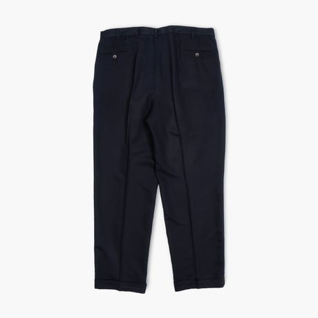 【USED】1990s PERRY ELLIS : Poly Twill 2Tuck Trouser : W38