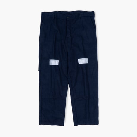 【USED】2010s MADA : Drill Twill Grid Pattern Work Trouser : 106 (fits like W38)
