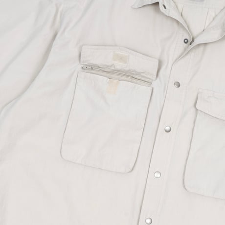 【USED】1990s-2000s EXOFFICIO : Cotton Poly Poplin Field S/S Shirt : XXL