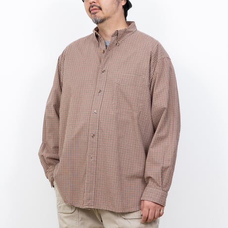 【USED】2000s Eddie Bauer : Broad Plaid BD Shirt : XXL