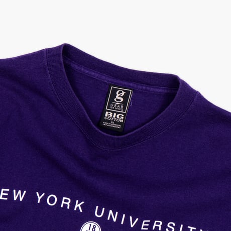 【USED】2000s-10s GEAR FOR SPORT : "New York University" Crew T-Shirt : XL