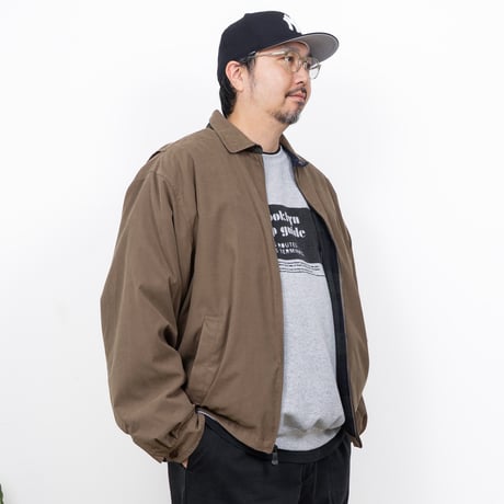 【USED】1990s nautica : Microfiber Harrington Jacket : XXL