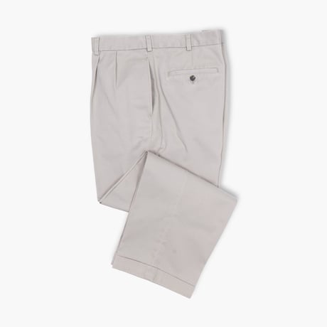 【USED】2000s Brooks Brothers : “ELLIOT” Chino 2Tuck Trouser : W40