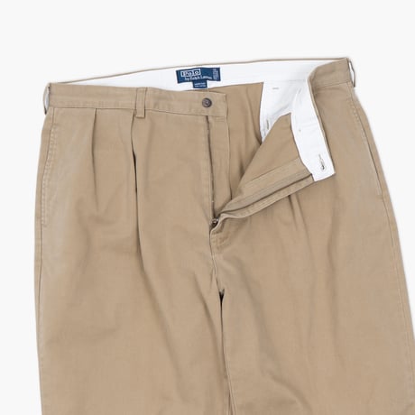 【USED】1990s-2000s Polo Ralph Lauren : "ANDREW PANT" Chino 2Tuck Trouser : W40