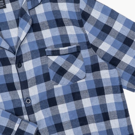 【USED】2010s Hanes USA : Flannel Plaid Pajama Shirt : XL