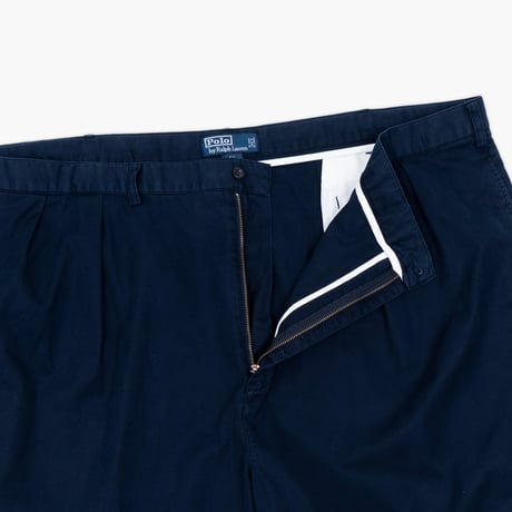 【USED】2000s Polo Ralph Lauren : "TYLER SHORT" Lightweight Chino 2Tuck Short Pant : w50 BIG