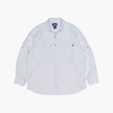 【USED】2000s EXOFFICIO : Cotton Poly Broad Regular Field Shirt : XL