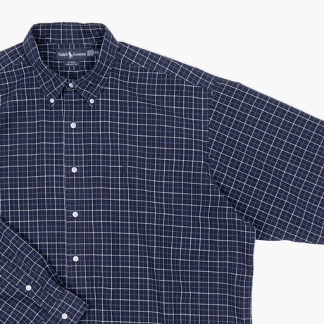 【USED】1990s-2000s Ralph Lauren : "BLAKE" Broad Plaid BD Shirt : XXL