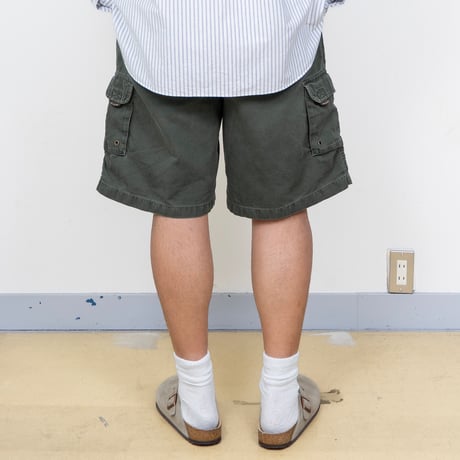 【USED】2000s FADED GLORY : German Pique Cargo Short Pant : w42