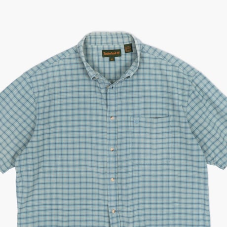【USED】1990s Timberland : Plaid BD S/S Shirt : XL