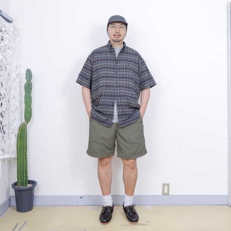 【USED】1990s-2000s Ralph Lauren : "BLAKE" Madras Plaid BD S/S Shirt : XL