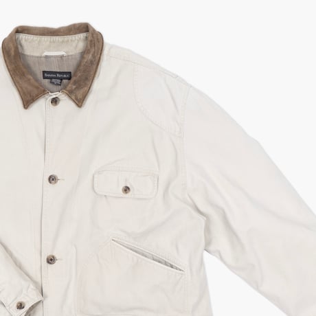 【USED】1990s Banana Republic : Cotton Duck Field Half Coat : XL