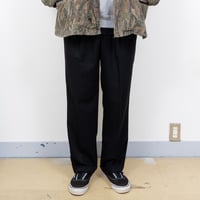 【USED】1990s PERRY ELLIS : Poly Twill 2Tuck Trouser : W38