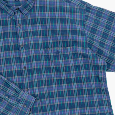 【USED】1990s DOCKERS : Plaid BD Shirt : XXL
