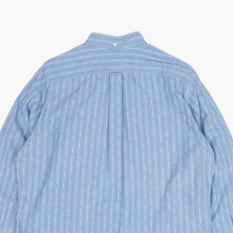 【USED】1990s-2000s Ralph lauren : "AFTON" Dobby Stripe Pullover BD Shirt : L