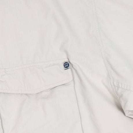【USED】1990s-2000s EXOFFICIO : Cotton Poly Poplin Field S/S Shirt : XXL