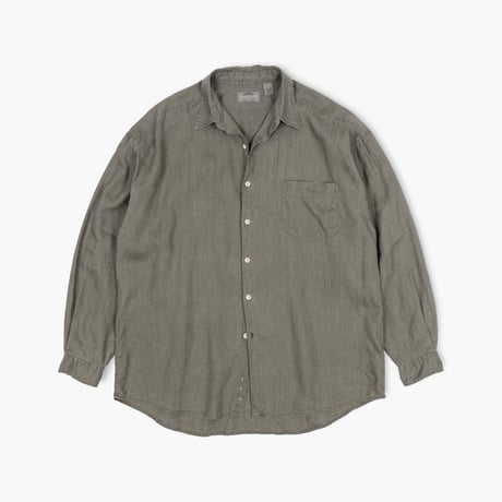 【USED】1990s STRUCTURE : Linen Regular Shirt : XL