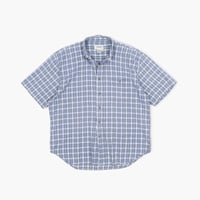 【USED】1990s-2000s Eddie Bauer : Madras Plaid BD S/S Shirt : XL