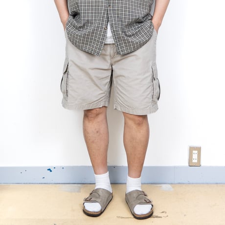 【USED】2000s carhartt USA : B143 Lightweight Duck Cargo Short Pant : w42