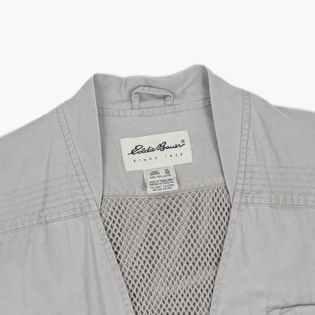 【USED】1990s-2000s Eddie Bauer : Cotton Poplin Field Over Vest : XL