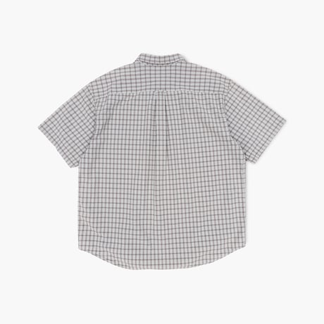 【USED】2000s Eddie Bauer : Seersucker Plaid BD S/S Shirt : XL