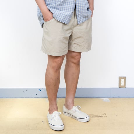 【USED】1990s Columbia Sportswear : GRT Nylon 1Tuck Field Short Pant : XL