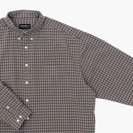 【USED】2000s Eddie Bauer : Broad Plaid BD Shirt : XXL